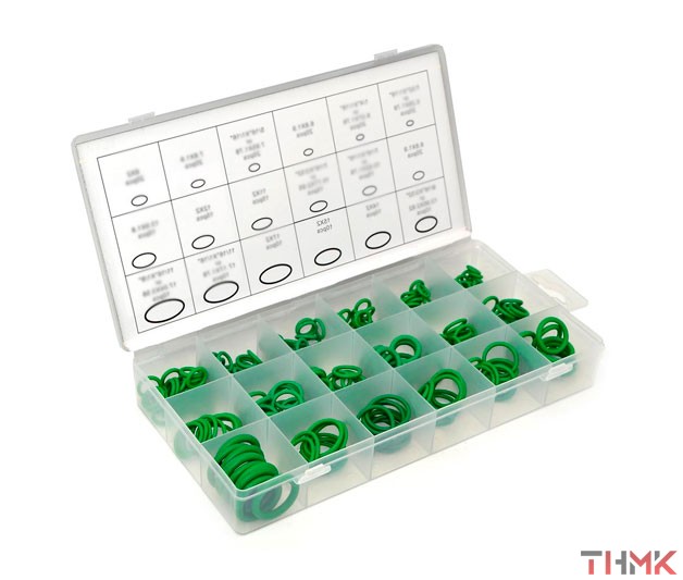 Набор колец уплот. резин. NBR90 Дюйм. (GREEN) 270 шт купить в Владимире
